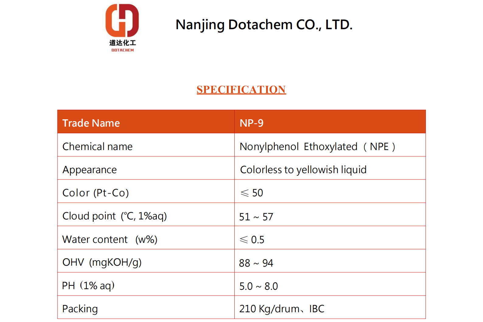 Nonyylifenolietoksyloitu-9-TDS-Dotachem