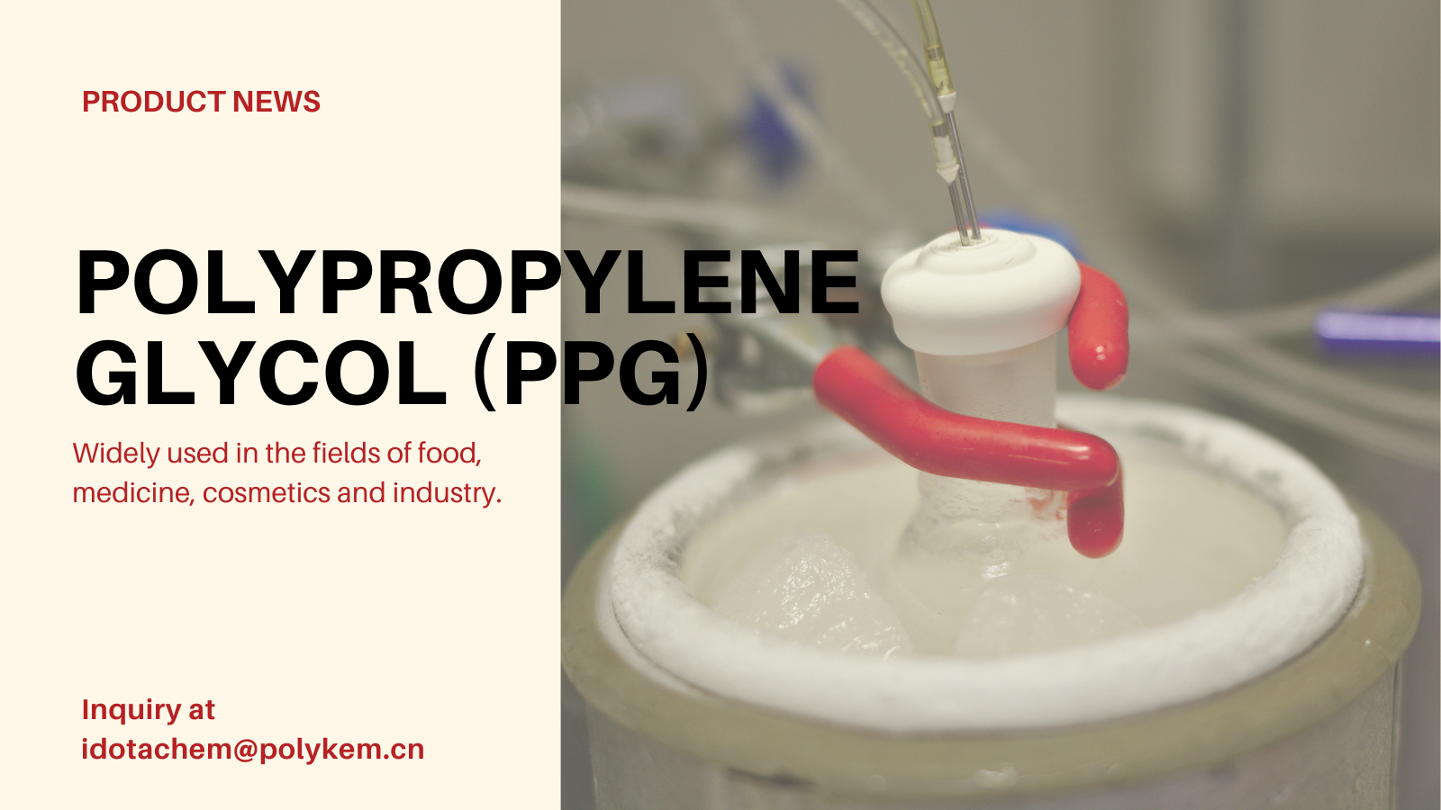 Polypropeeniglykolia (PPG): monitoiminen polymeeriliuos teollisiin sovelluksiin