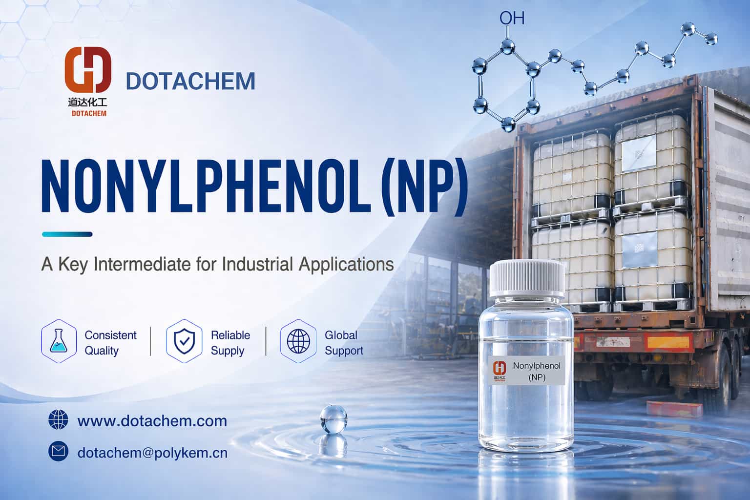 Dotachem Nonylphenol (NP): avainvälituote teollisiin sovelluksiin